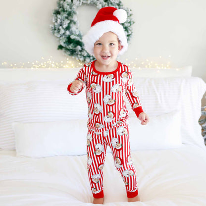 Christmas Bamboo Two Piece Pajama Sets - Santa Claus Lane