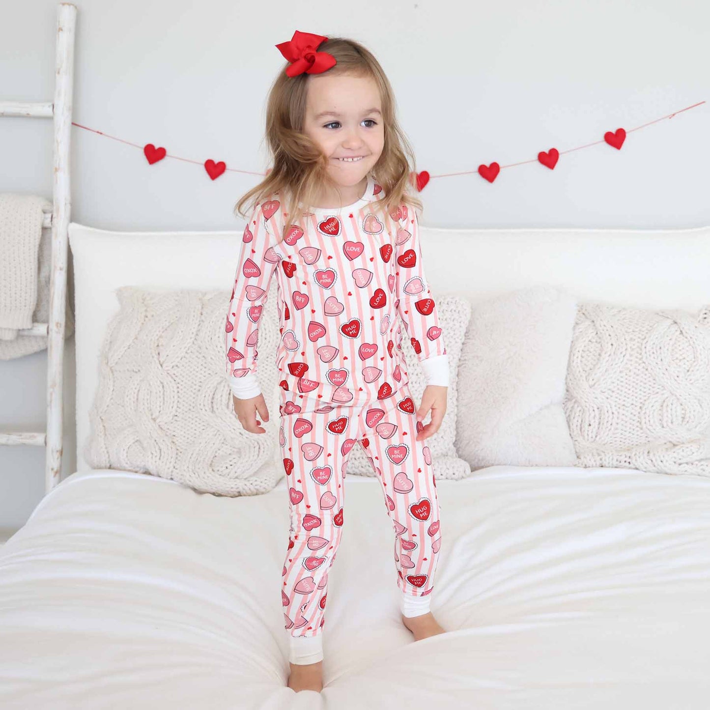 Sweet Like Candy Two Piece Pajama Set - Pink
