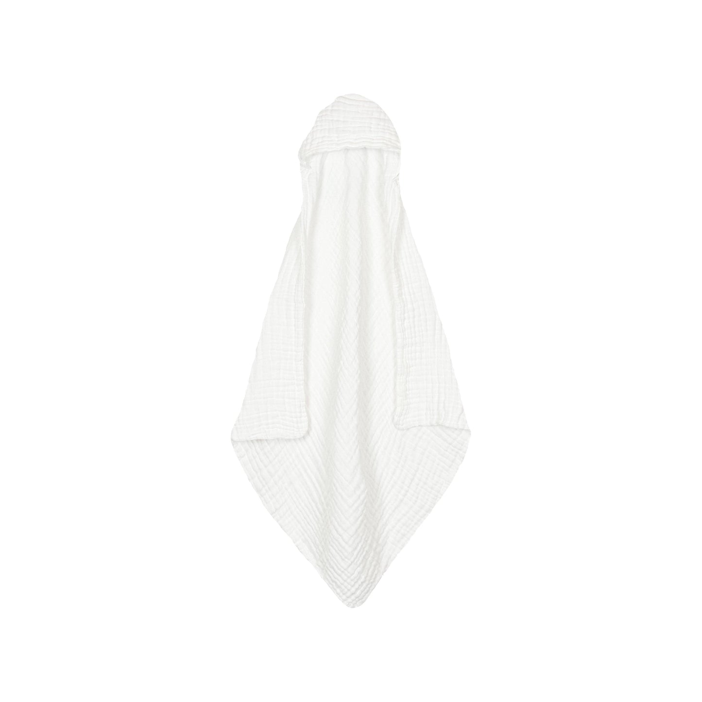 Infant Hooded Bath Towel - White