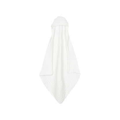 Infant Hooded Bath Towel - White