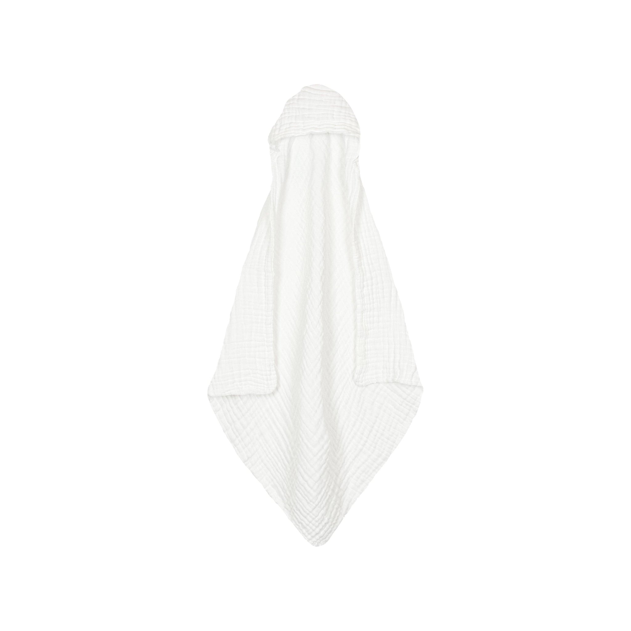 Infant Hooded Bath Towel - White