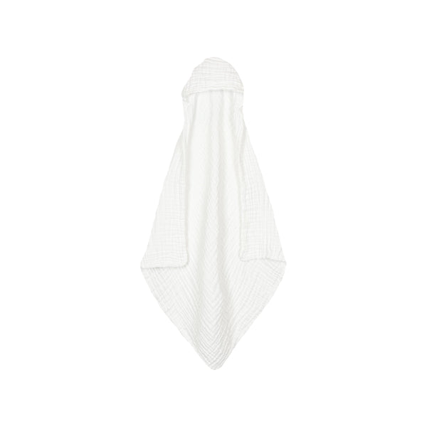 Infant Hooded Bath Towel - White