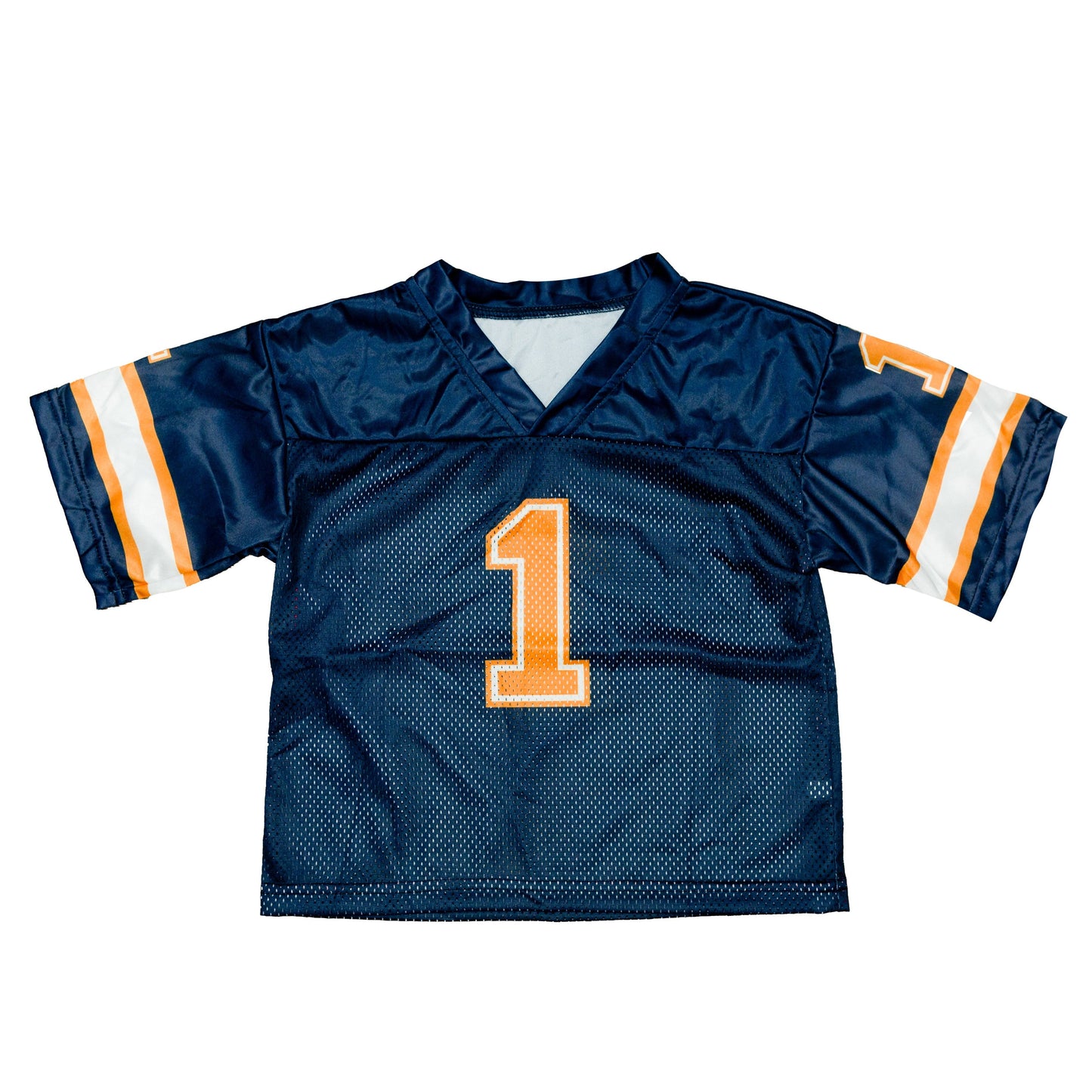 Boys Navy and Orange Football Jersey