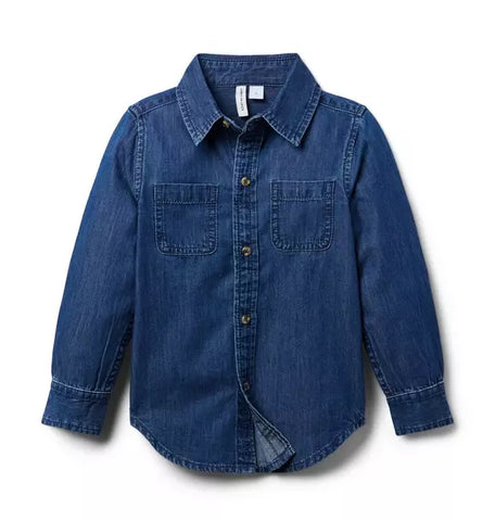 Dark Wash Denim Shirt