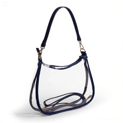 Clear Purse with Beaded Charm – Illinois Fighting Illini