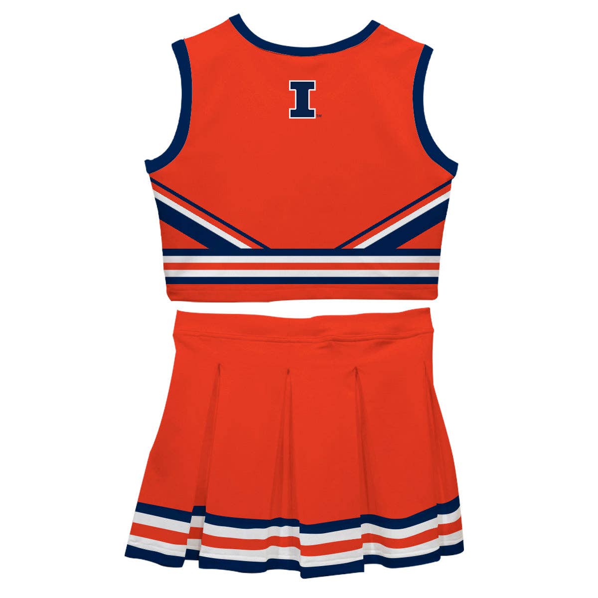 Illinois Fighting Illini Vive La Fete Game Day Orange Sleeveless Cheerleader Set