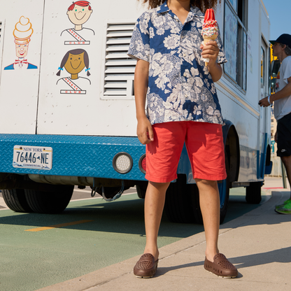 Floafers - Kids Prodigy Driver in Driftwood Brown