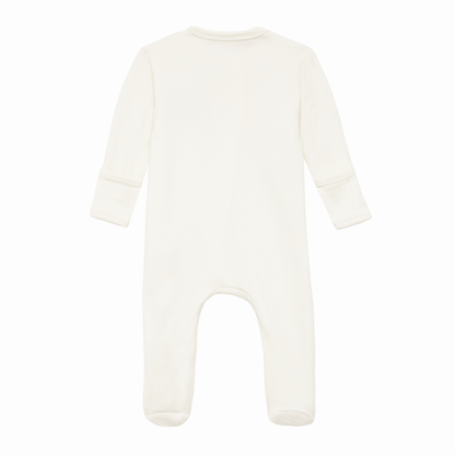 Bear Hugs Zip Footie - Ivory