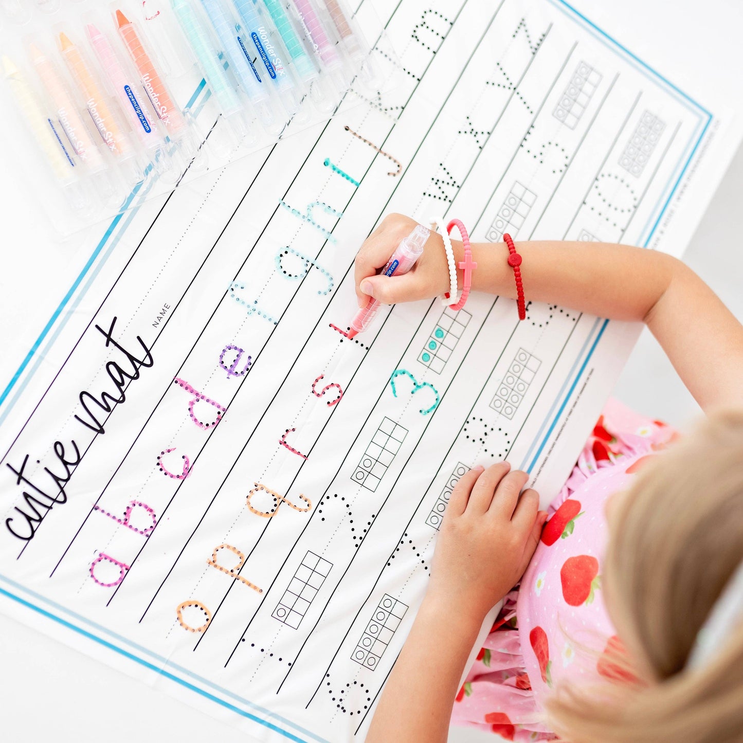 Cutie Mats (Multi-purpose Placemats): Tracers Letters/Numbers/Shapes