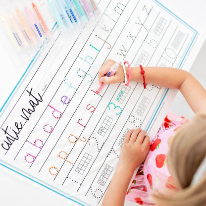 Cutie Mats (Multi-purpose Placemats): Tracers Letters/Numbers/Shapes