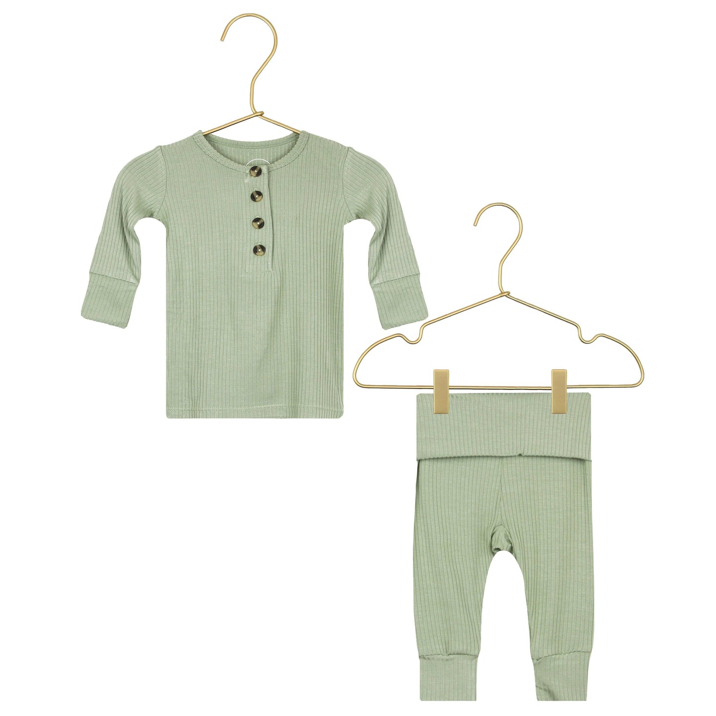 Ellis Ribbed Top + Bottoms