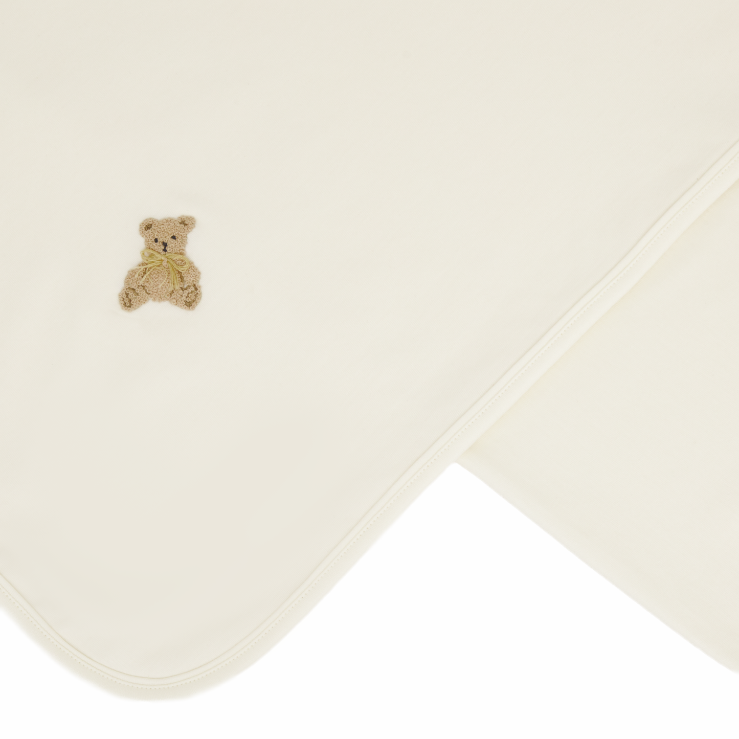 Bear Hugs Receiving Blanket - Ivory