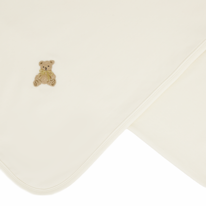 Bear Hugs Receiving Blanket - Ivory