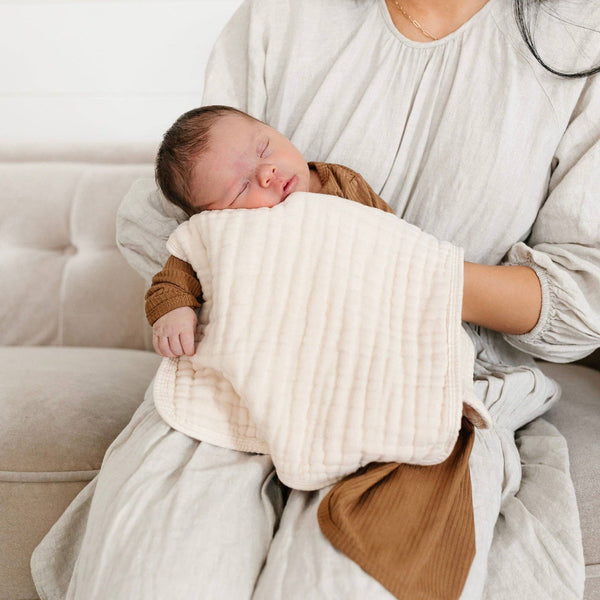 Cloud Muslin™ Burp Cloth 2 Pack - Honey + Cream