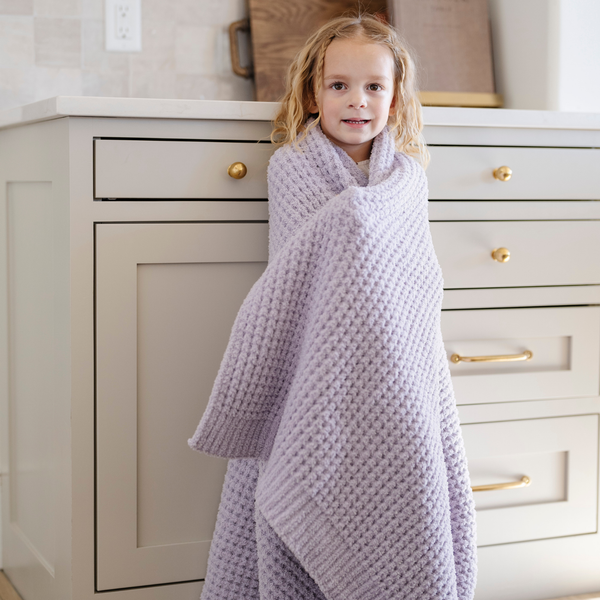 Waffle Knit Toddler Blanket - Wisteria