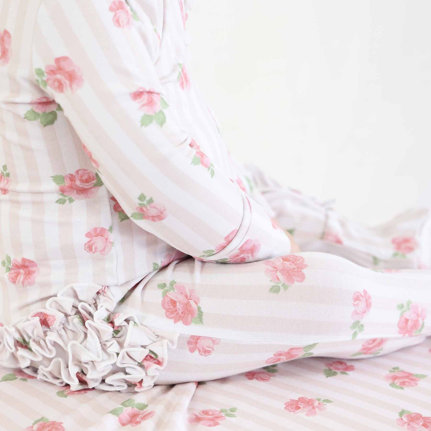 Rosy & Cozy Ruffle Zipper Footie