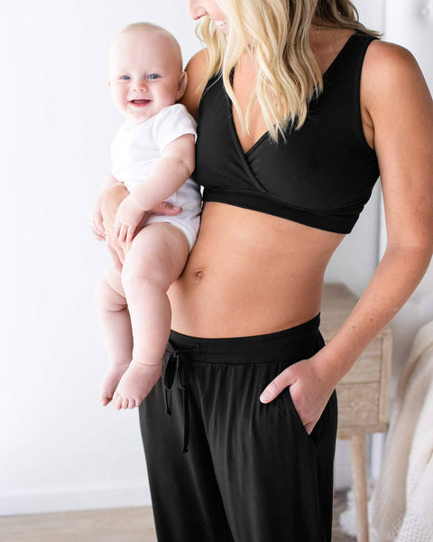 Kindred Bravely - Everyday Maternity & Postpartum Lounge Joggers: Black