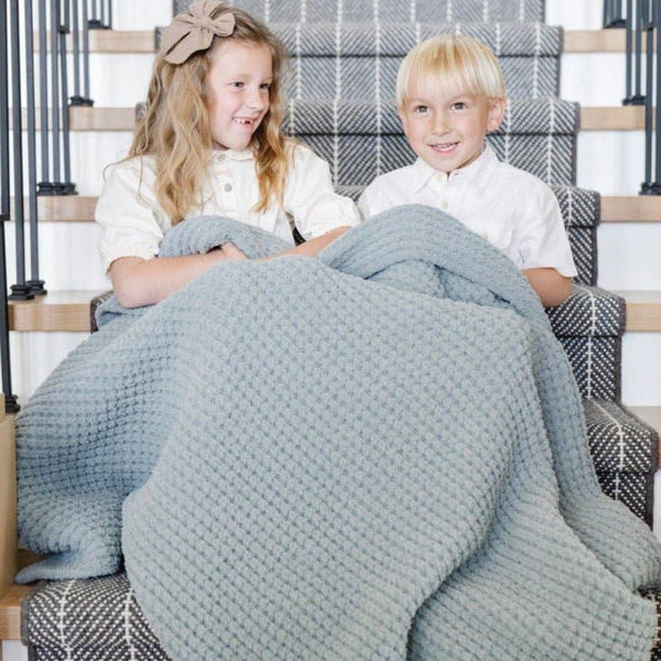 Waffle Knit Toddler Blanket - Elm