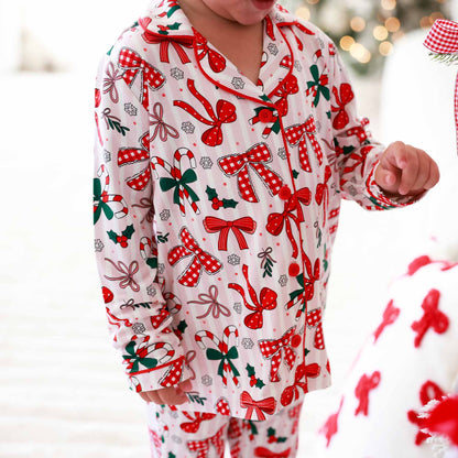 Girl's Two Piece Flare Lounge Set | Bow What Fun