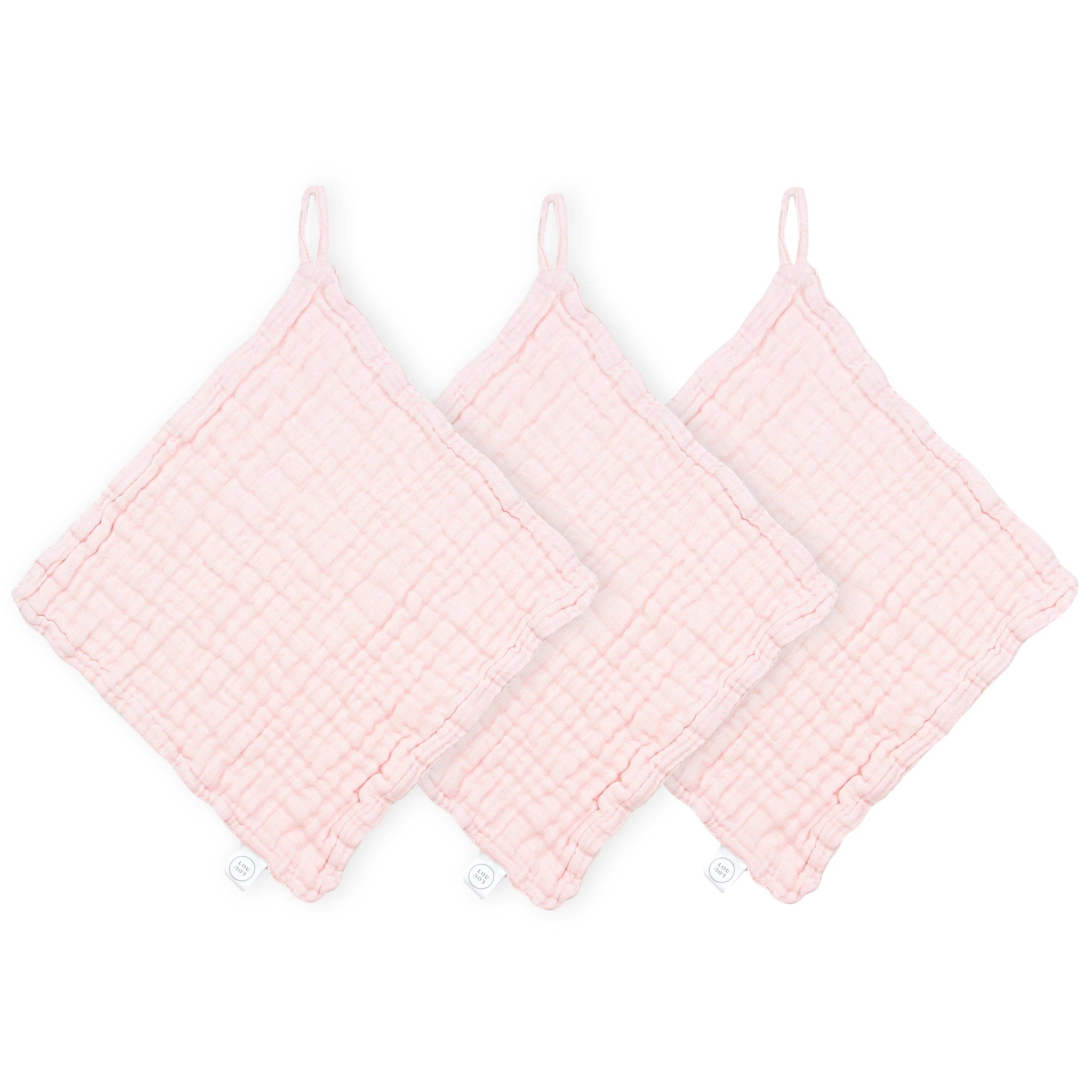 Lou Lou & Co. Washcloth 3 Pack - Blush