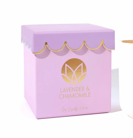 Musee - Lavender & Lime Scalloped Soy Candle