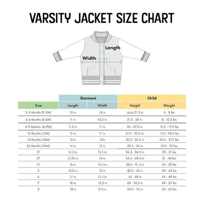 Illinois Fighting Illini Kid's Varsity Jacket : Orange