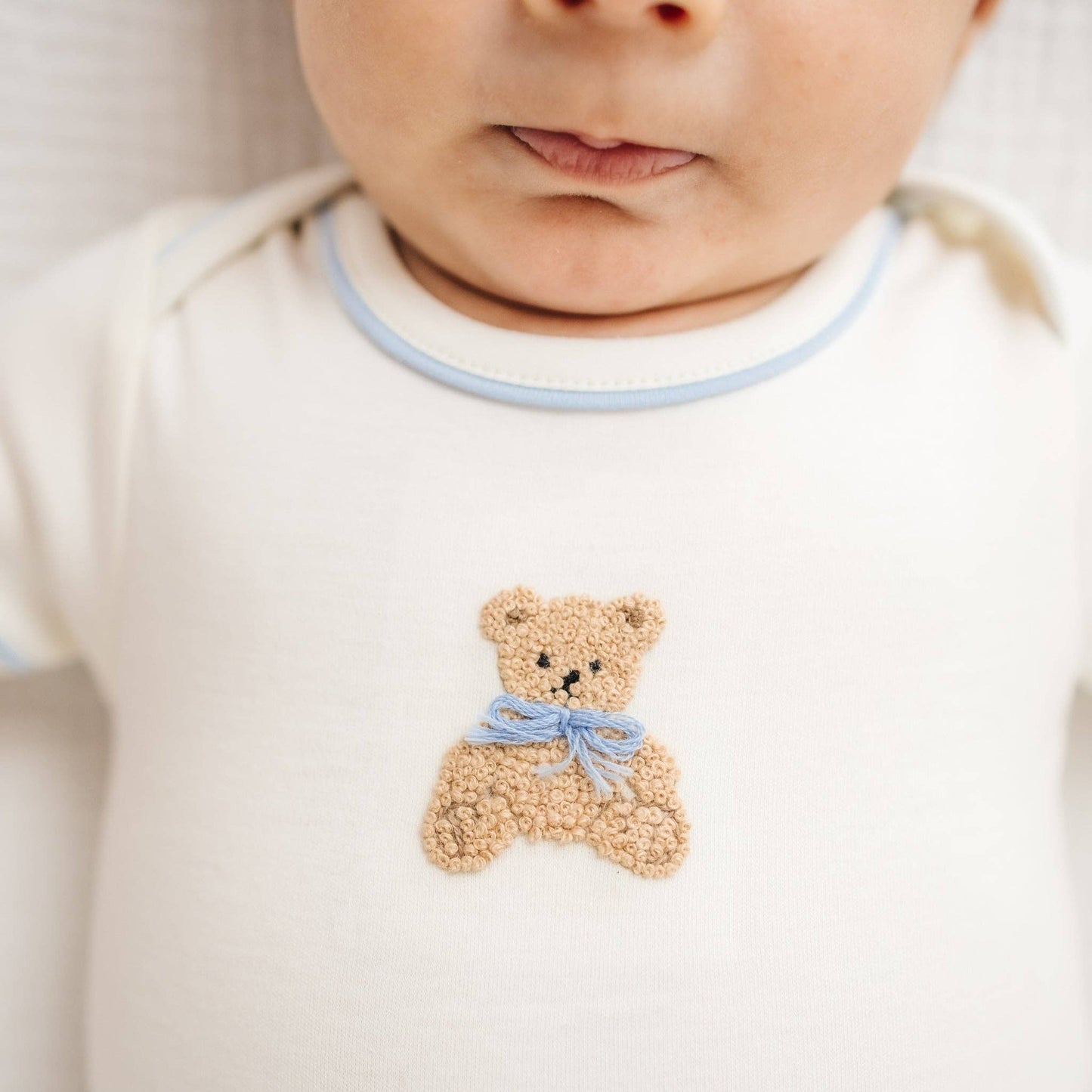 Bear Hugs Lap Bodysuit - Sky Blue