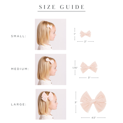 Lavender Dot Tulle Bow - Large