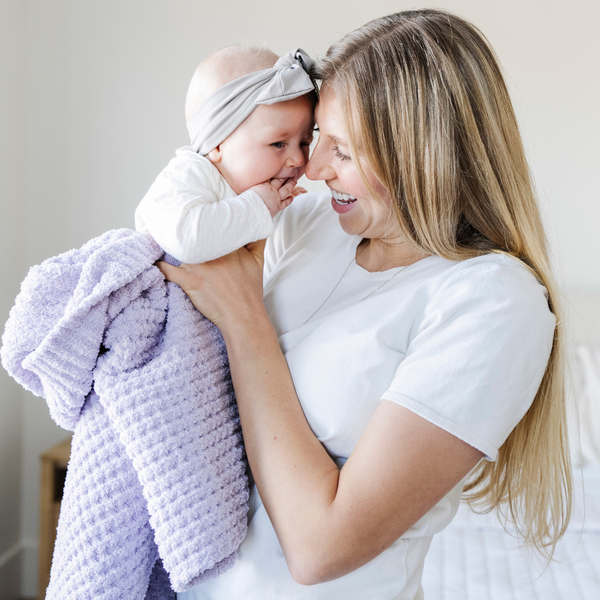 Waffle Knit Toddler Blanket - Wisteria