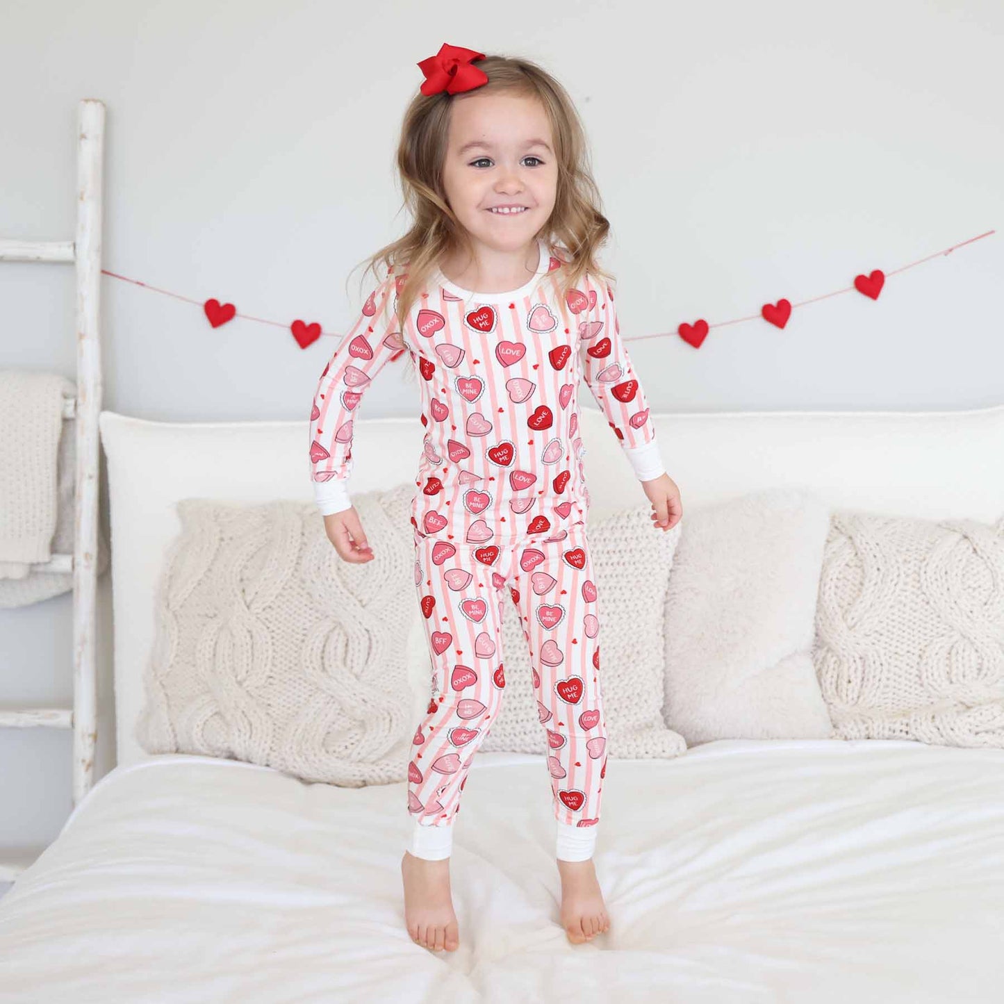 Sweet Like Candy Two Piece Pajama Set - Pink