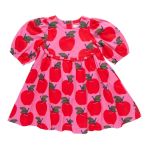 Girls Rowan Dress - Pink Apples