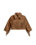 Fringe Jacket - Saddle