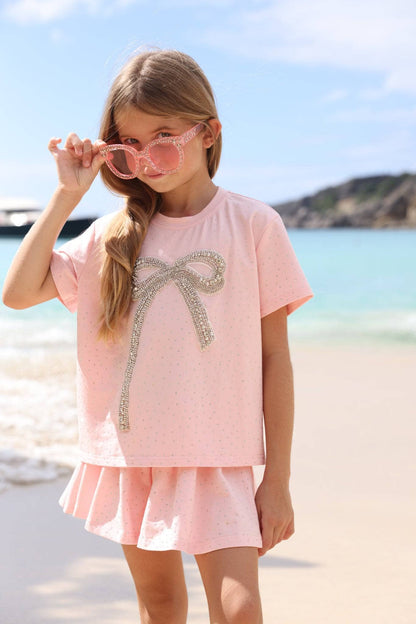 Crystal Bow Short Set