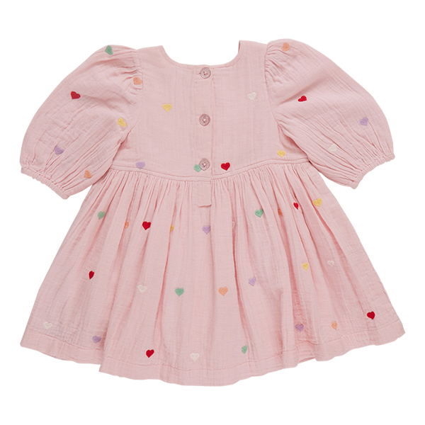 Brooke Dress - Candy Heart Embroidery