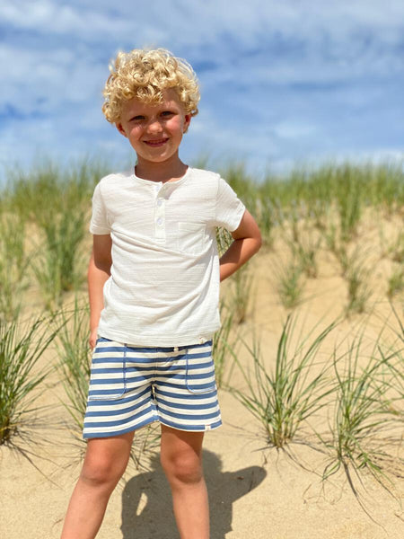 Sawyer Shorts - Blue/white stripe