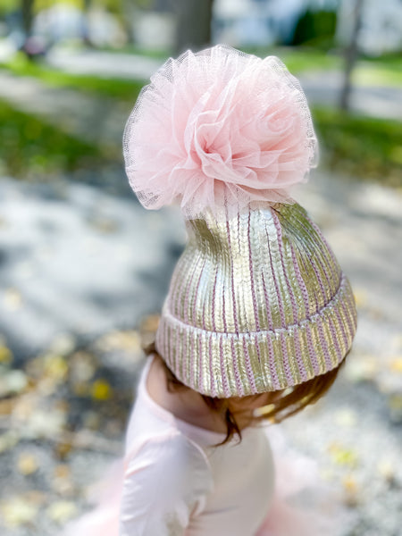 Tulle Beanie - Shirley Pink