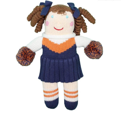 Cheerleader Knit Rattle - 7"