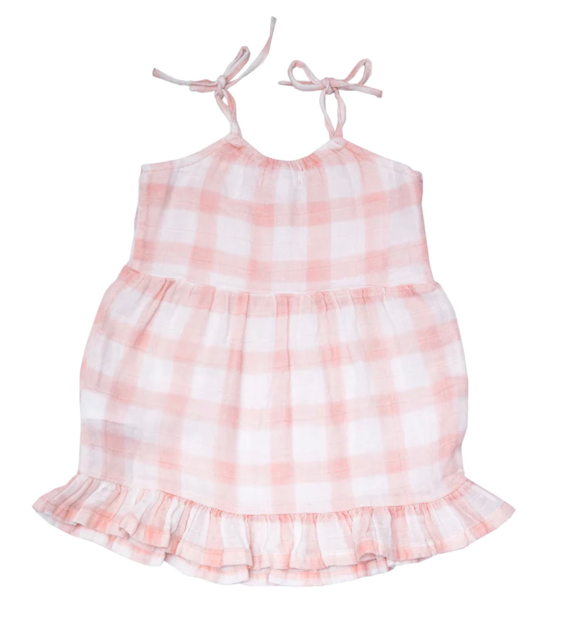 Twirly Tank Dress - Pink Gingham