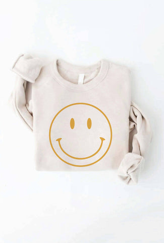 Smiley Face Sweatshirt - Adult