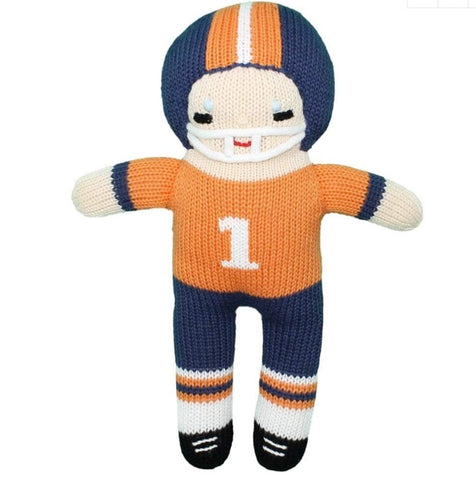 Football Knit Rattle - 7"