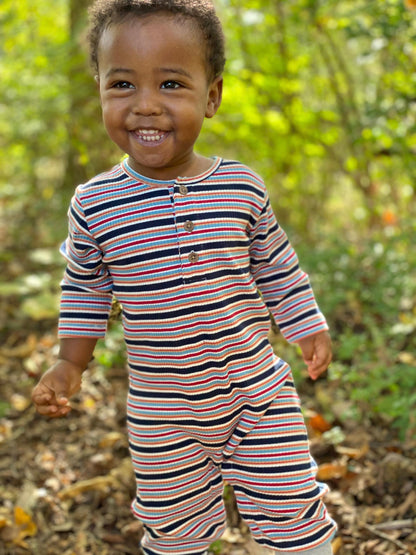 Madison Romper - Navy