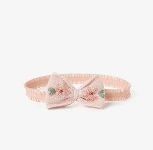 Pink Embroidered Headband