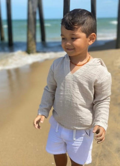 St Ives Gauze Pullover - Stone