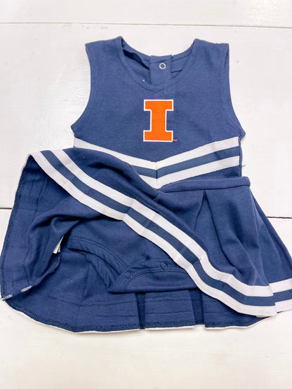 Infant Illini Cheer Dress - Navy