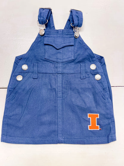 Illini Jumper Dress - Navy
