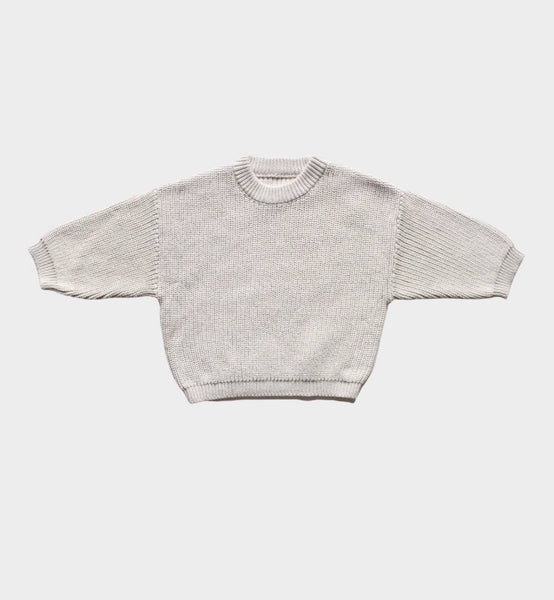 Drop Shoulder Sweatshirt - Oatmeal